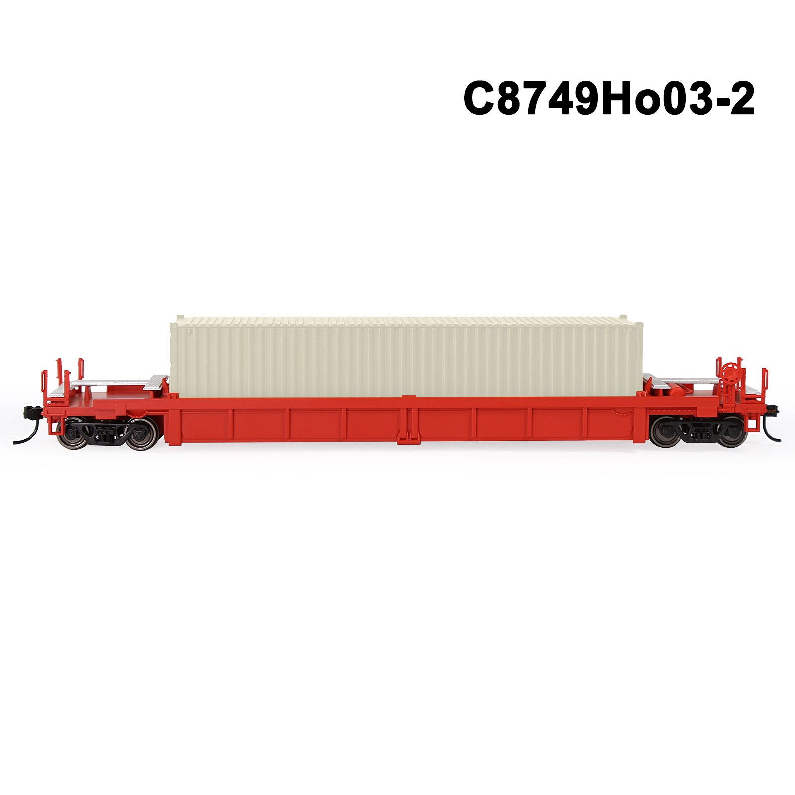 1 Set HO Scale 1:87 Well Car with 40' 20' Container Model Railway Wagons Model Train Freight Car C8749: C8749Ho03-2