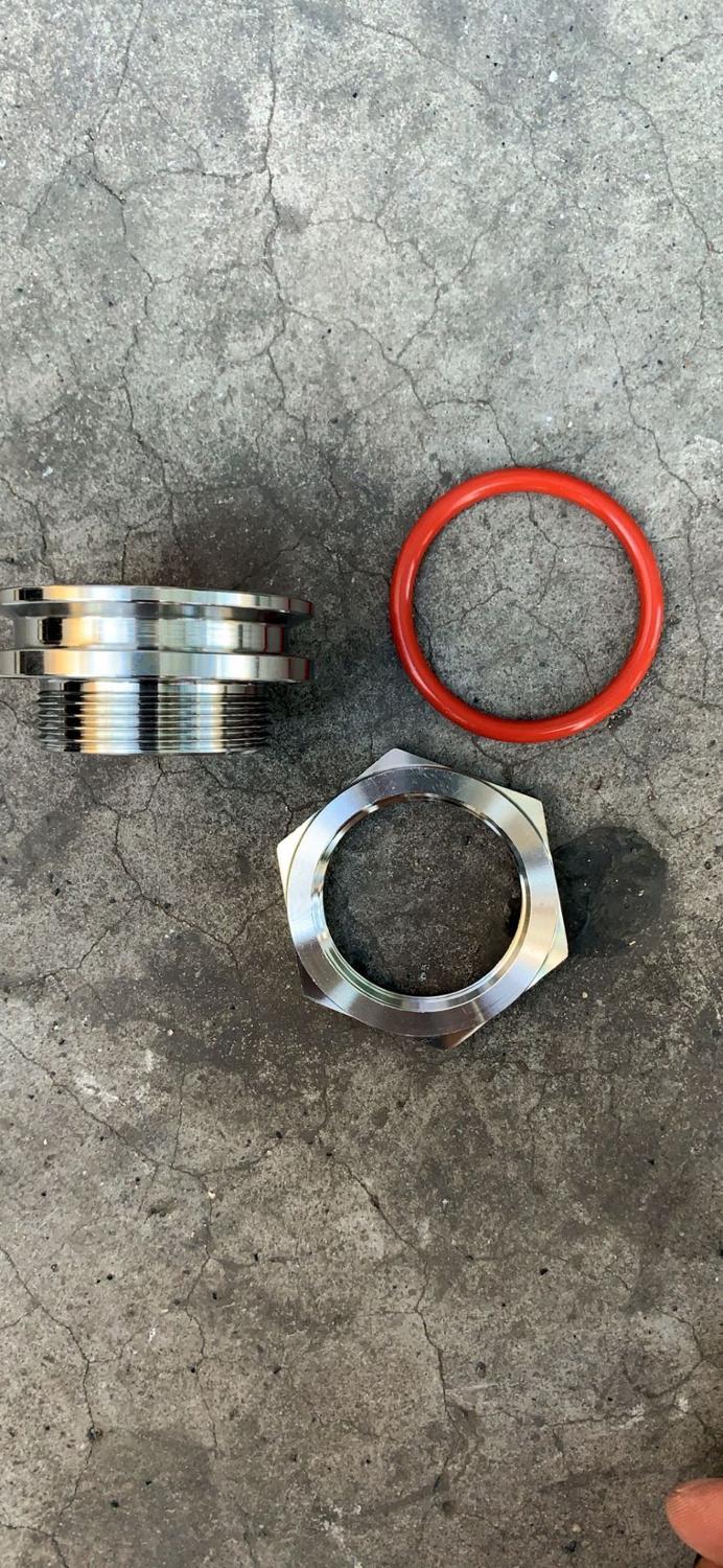 Bulkhead Compression Fitting 1.5” and 2" TC homebrew Weldless Bulkehad 304 Stainless Steel Homebrew Kettle Bulkhead: 2.0 inch TC