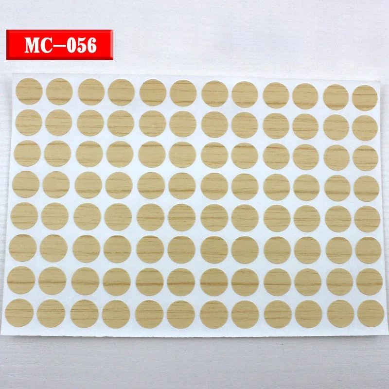96 stuks 15 mm houten meubilair zelfklevende schroefdop cover gat stickers hout ambachtelijke bureau kast lade kunst sticker ornament: Coffee