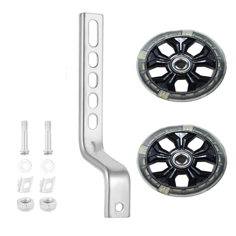 Bicycle Stabilisers Kit For Kids Children 12-20" Universal Bike Balance Auxiliary Wheel Set Training Wheels Cycling Accessories: Black