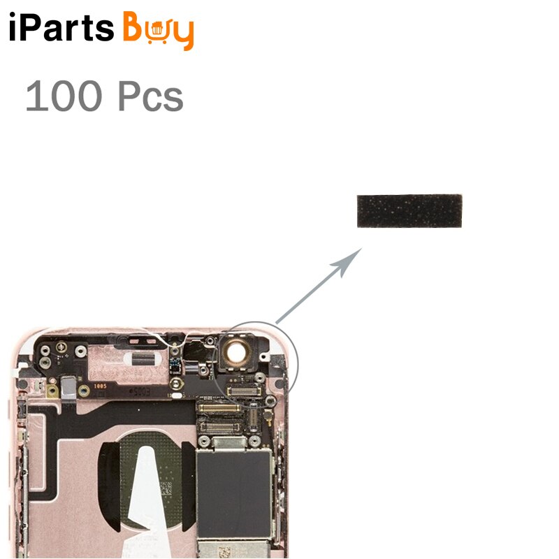 Ipartsbuy novo 100 pçs frente frente frente frente frente câmera pedestal esponja espuma slice pads para iphone 6s