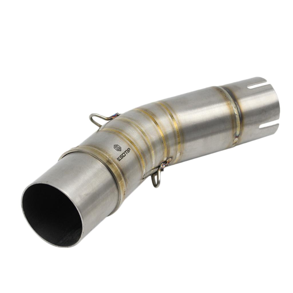 Motorcycle Exhaust Muffler Middle Link Pipe for SUZUKI GSX250R GSXR250, 220mm Length, Durable
