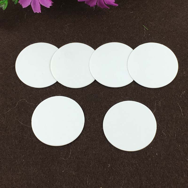 200 unids/lote de etiquetas redondas de cartón para ropa, papel de para embalaje en blanco, etiquetas redondas de diy, 4x4 cm