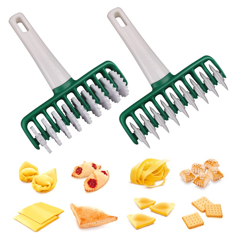 1Pcs Noodles Cutter Kitchen Tool Multi Function Roller Dockers Dough Cutter Plastic Noodle Knife Pasta Instant Noodles Maker