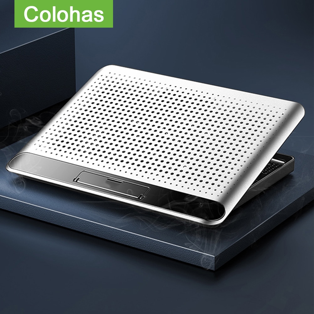 Gaming Pc Laptop Stand Cooler Dual Usb Laptop Cooling Verstelbare Ondersteuning Notebook Stand Met Ventilator Voor Macbook Pro Notebook Houder