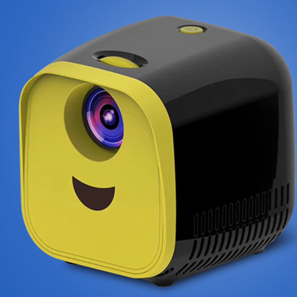 L1 Mini Portable Projector Lamp Life Home Theater Video Projector For Power Bank Led Home Theater Cinema Projector black