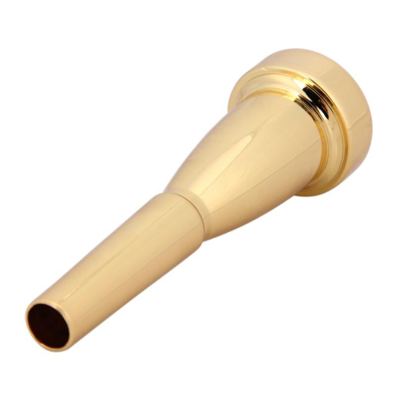 1 Uds boquilla de trompeta 24K chapado en oro Mega tono rico 7C latón trompeta instrumentos musicales trompeta Accesorios