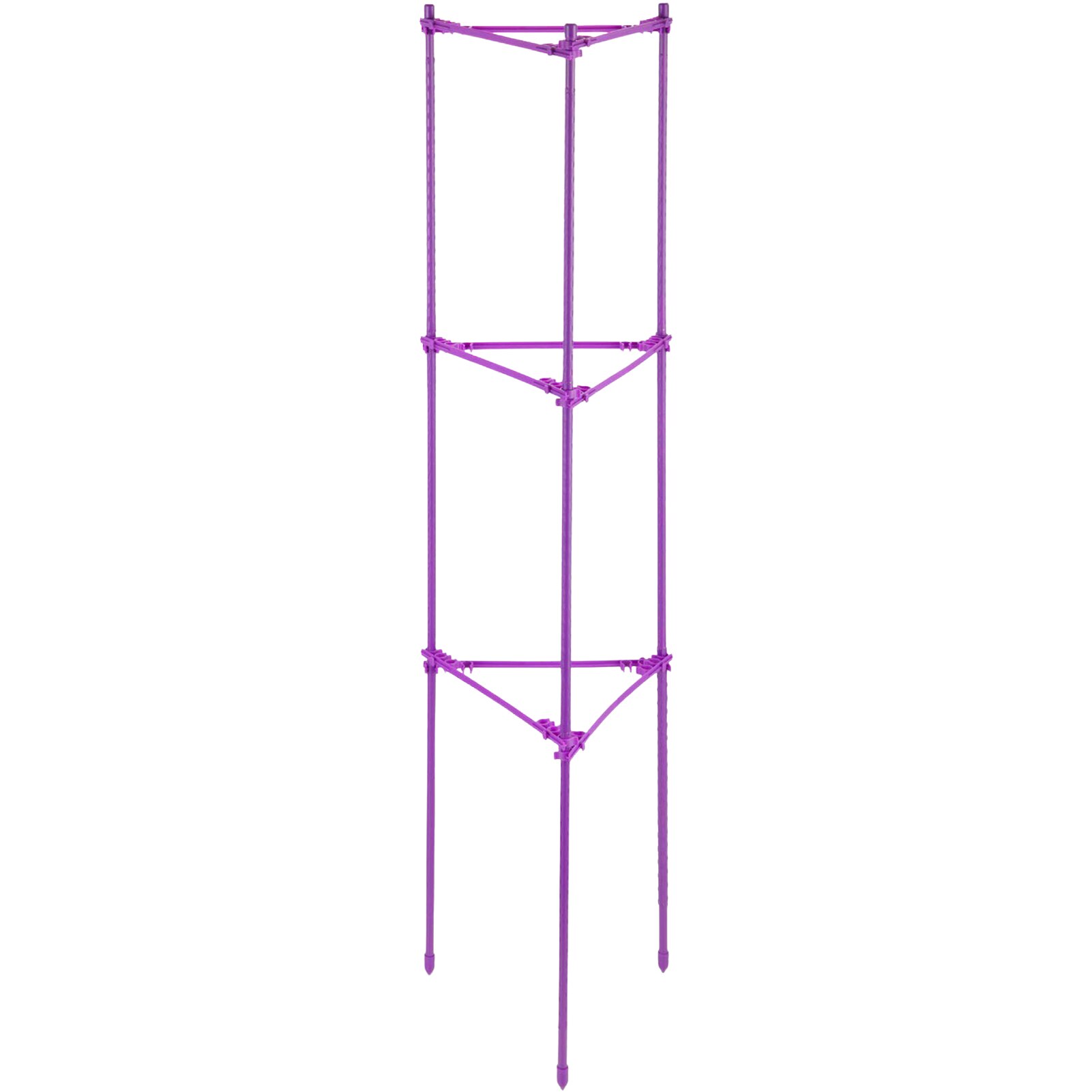 Plant Support Stakes For Indoor Plant Ergonomic Tomato Cages For Garden Adjustable Stake Arms Climbing Trellis Waterproof: 3 layers