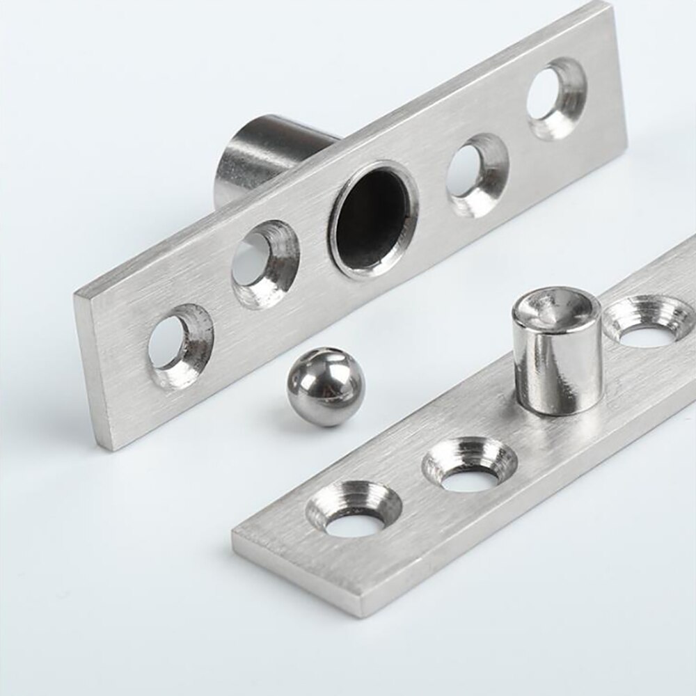 360 Degree Rotation Axis 75/150mm Rotating Hinges Location Shaft Up and Down Door Hidden Pivot Hinge Stainless Steel