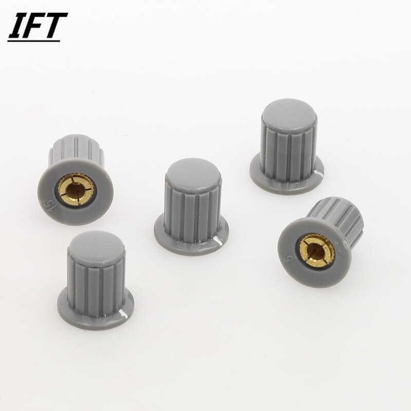 5 Stck 4mm Welle Dia EinfüGen Durcheinander Tonne Ader Potentiometer Steuer Knöpfe