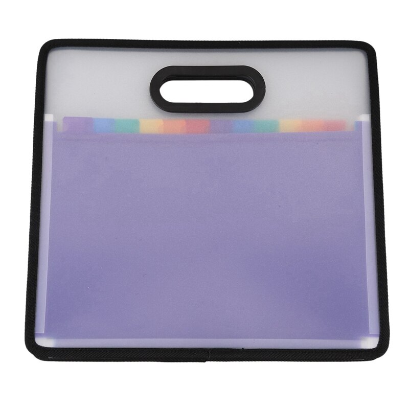 Accordion Expanding File Folder A4 Paper Filing Cabinet 12 Pockets with 100 Pvc Plastic Cards Plastic Business Cards