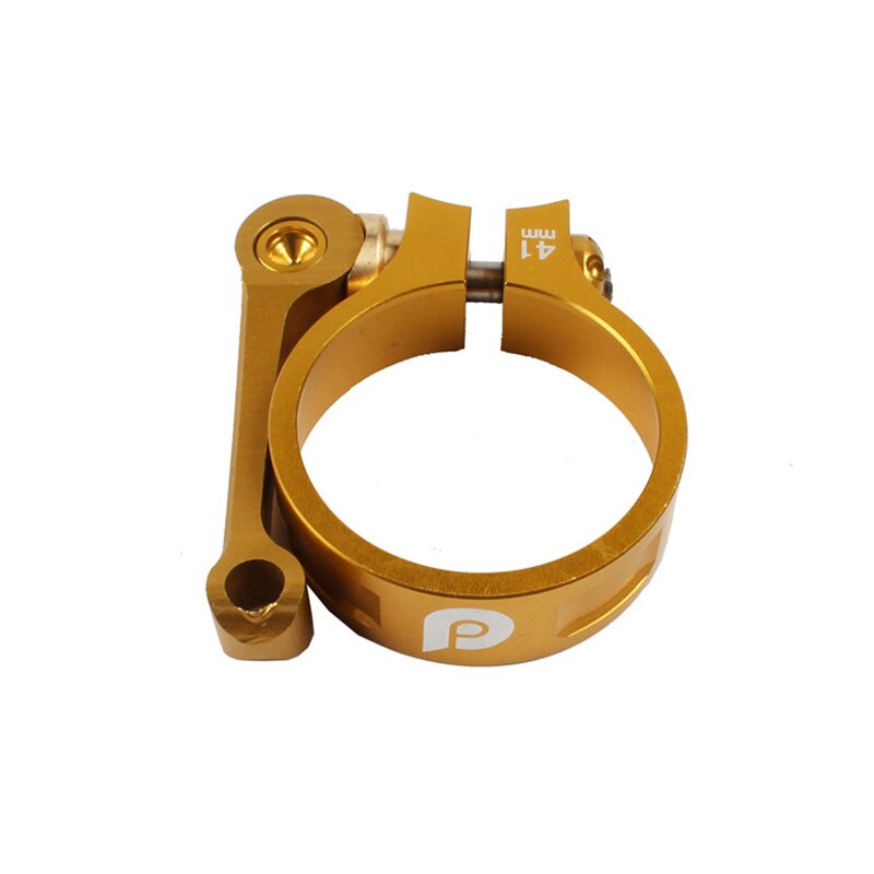 Faltrad Sattelstütze Schellen Aluminium Legierung CNC 41mm Geeignet Für 33,9mm Sattelstütze Fahrrad Sitzrohr Klemme: gold