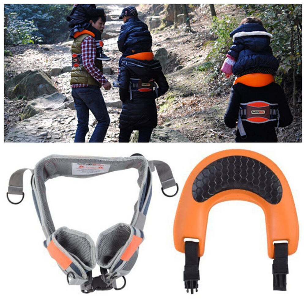 Extérieur portable paresseux selle mains libres porte-épaule bébé sûr enfant sangle cavalier selle épaule flexible bébé harnais