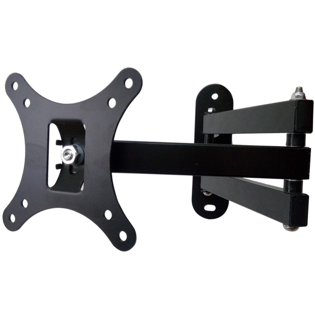 Universal 14-27 Inch Lcd Computer Monitor Rack Telescopic Rotating Display Bracket Swing Rack Wall Mount