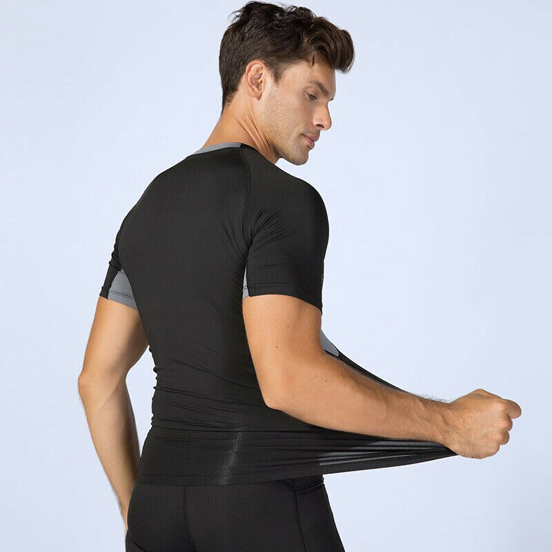 T-Shirt de Sport à manches courtes pour hommes, couche de Base de Compression britannique, haut de Fitness serré