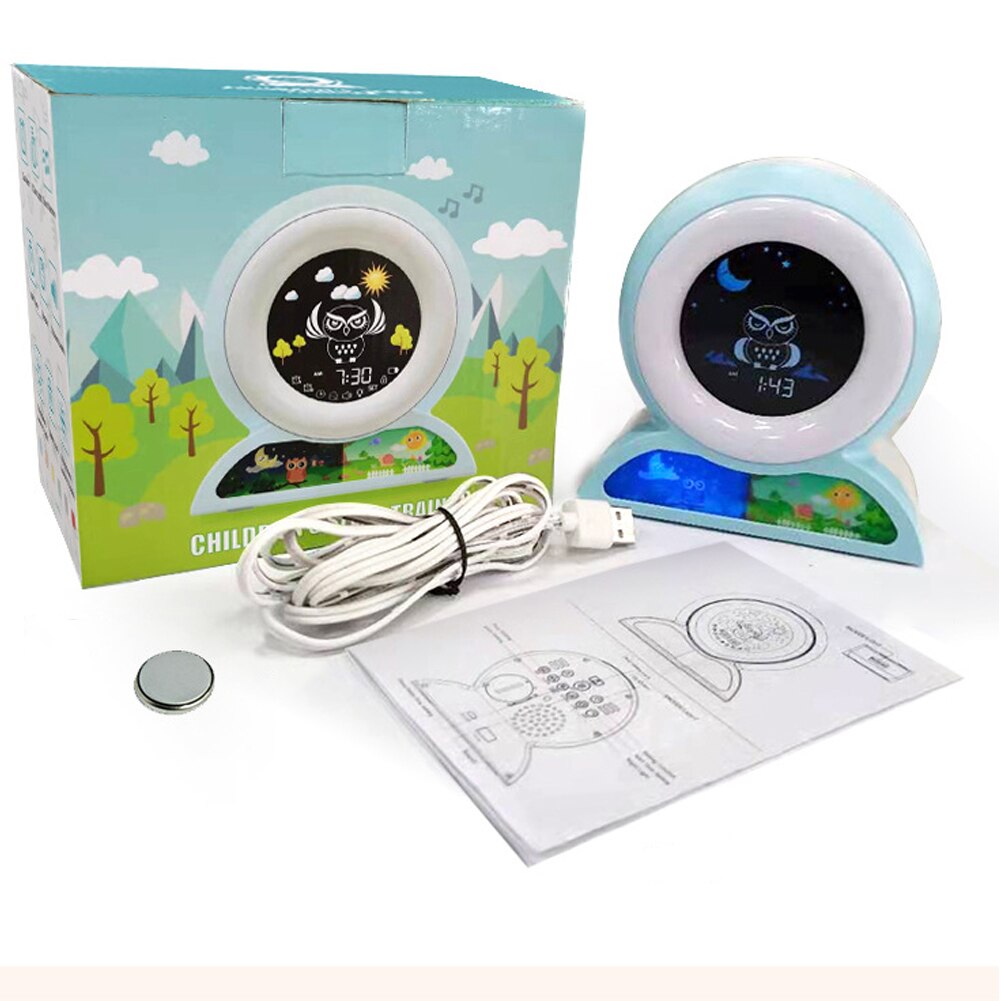 USB Charging Smart Alarm Clock Night Light Touch Control Table Clocks Child Birthday Office Bedside Children Alarm Clock