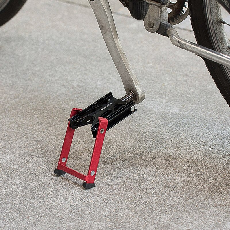 Promend MTB Bike Faltbare Straße Fahrrad Pedal Mountainbikes Stehen Halter Tragbare Lagerung net Fahrrad Ständer