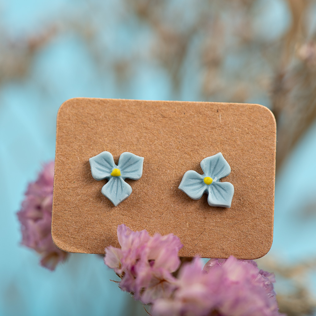 Bijzondere Plant Serie Kleine Bladeren Keramische Oorbellen Prachtige Porseleinen Accessoires # LY221: Rose Goud Kleur