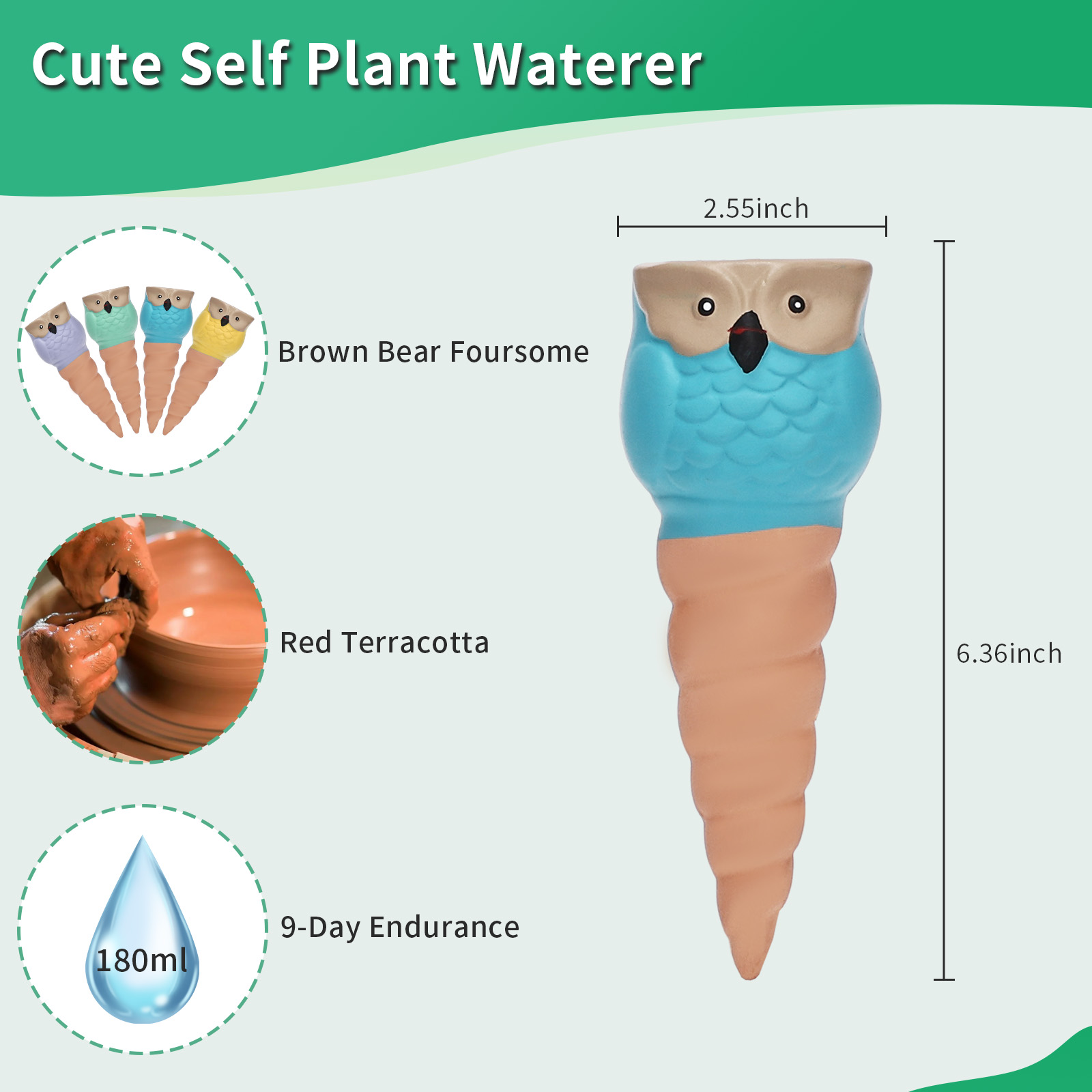 Picchi di irrigazione in terracotta sistema di irrigazione automatica irrigazione a goccia irrigazione automatica dell'acqua argilla gadget automatici per acqua per giardino