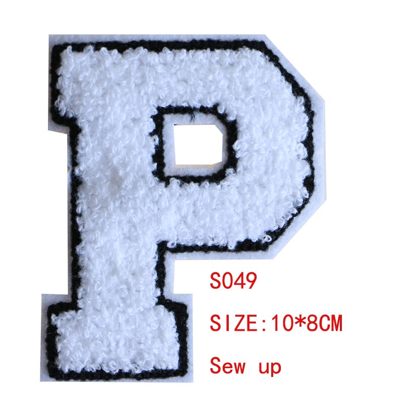 1 Stck Ziffer, Englisch buchstaben Handtuch stickerei Symbol Eisen auf Patch für Kleidung DIY Streifen Kleidung Patchwork Brauch Abzeichen: S049