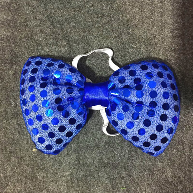 Męskie Bowtie migające oświetlenie LED Up cekiny krawat klub Bar Xmas Party kobiety krawat krawaty ślubne świecący prezent 2022 dekoracje świąteczne: A-13
