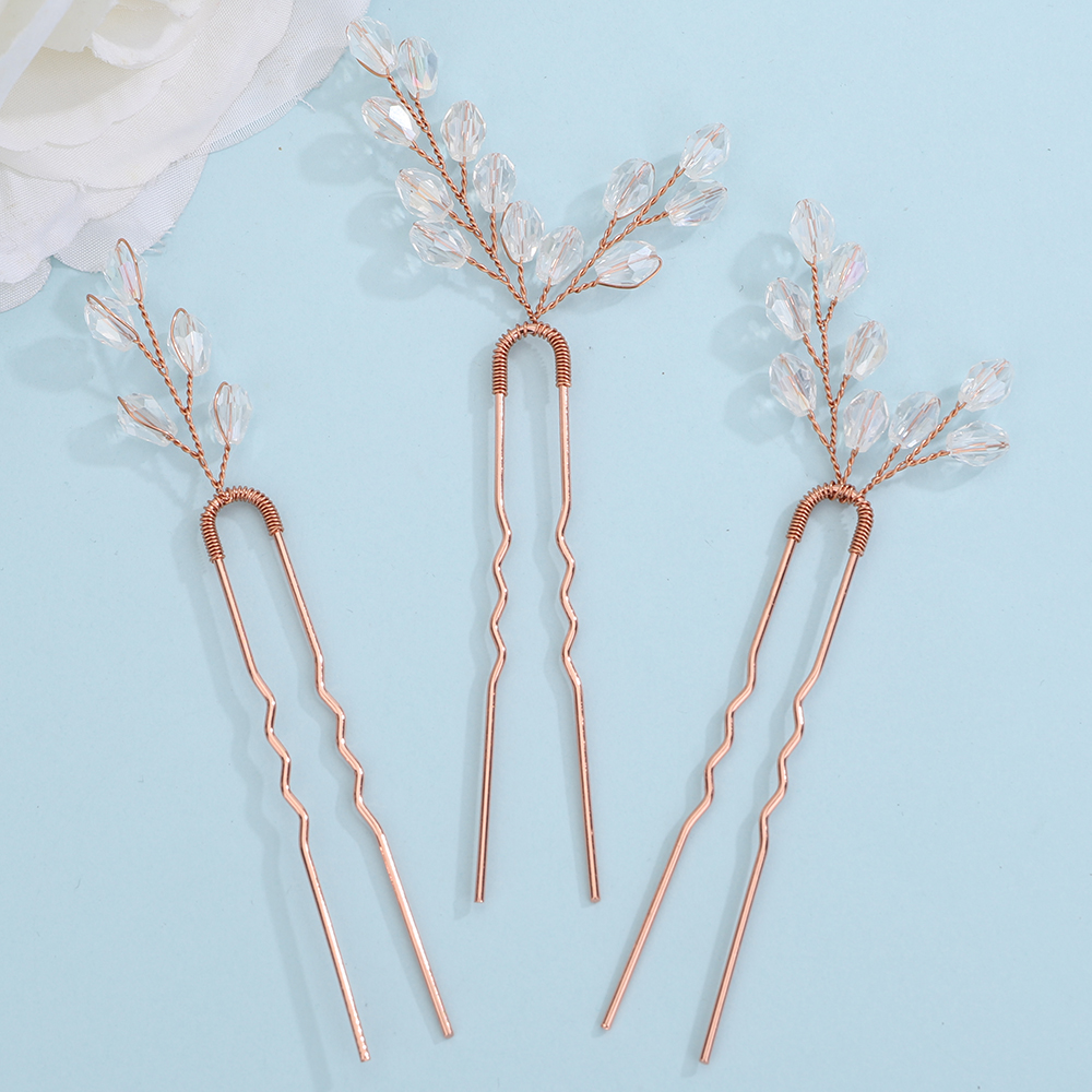 Zilveren hoofddeksels, kristallen haarspelden, gouden bruidshaarsieraden, dameshoofdsieraden, parel bruidshaaraccessoires, bruidsmeisjesaccessoires: Wit