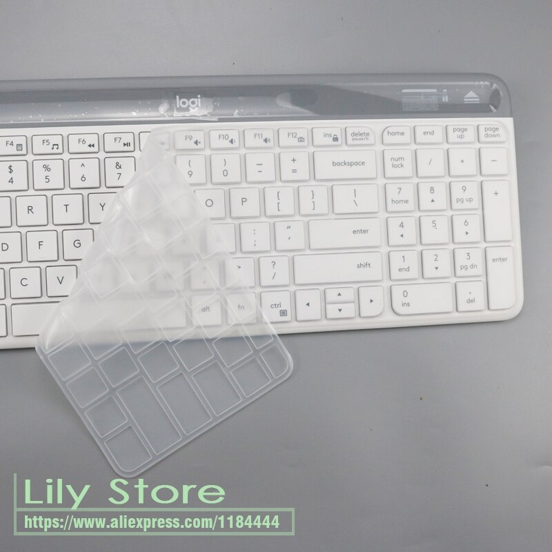 Voor Logitech MK470 Slanke Draadloze Toetsenbord Siliconen Stofdicht Draadloze Desktop Toetsenbord Cover Protector Mk 470 Dust Skin Film
