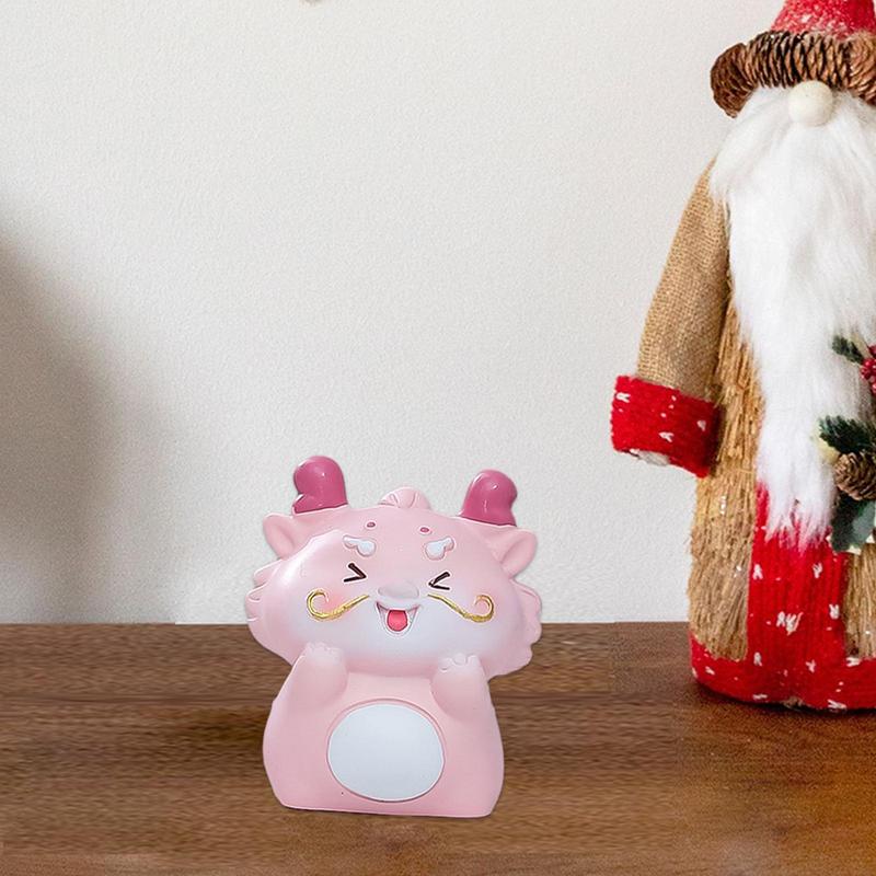 Small Dragon Statue Resin Statue Chinese Dragon Desktop Figurines Miniature Ornament Exquisite Dragon Year Figurines Home