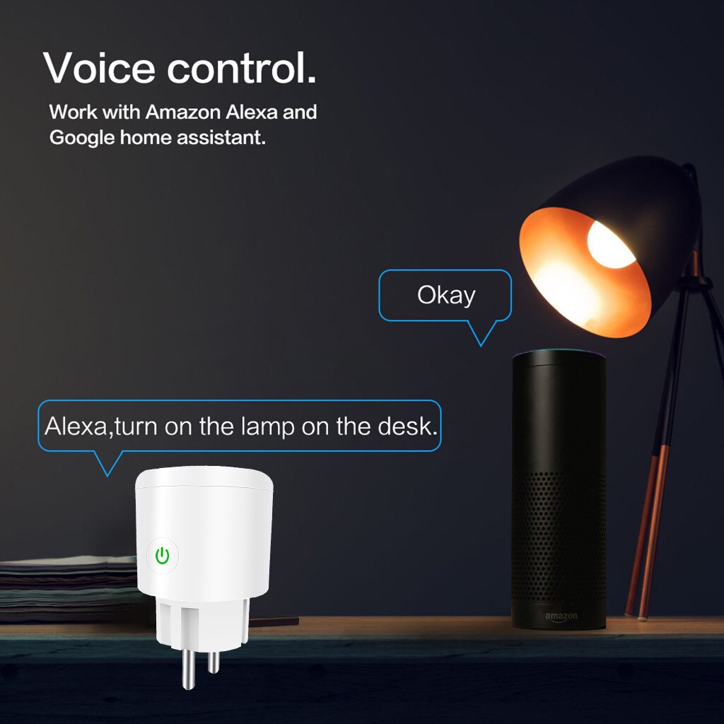 25#EU Smart Home Plug Wireless WIFI Remote Control Socket Smart Power Socket Wireless Timer Switch Outlet EU Remote For Home
