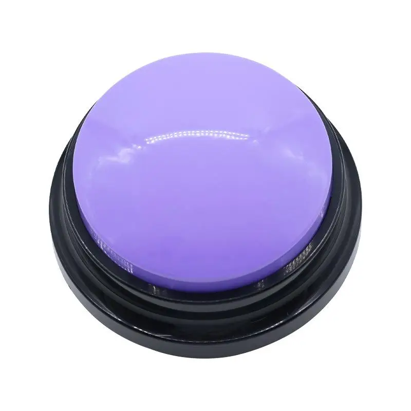 Dog Cat Communication Buttons Voice Recording Button for Pet Training Buzzer 30 Second Record Playback Interactive Pet Toys: Yellow