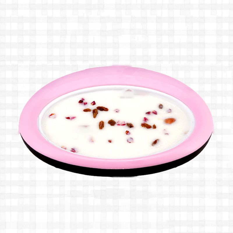 Stegt yoghurt maskine sommer husholdning forberede is ruller is maker diy is teppanyaki tallerken