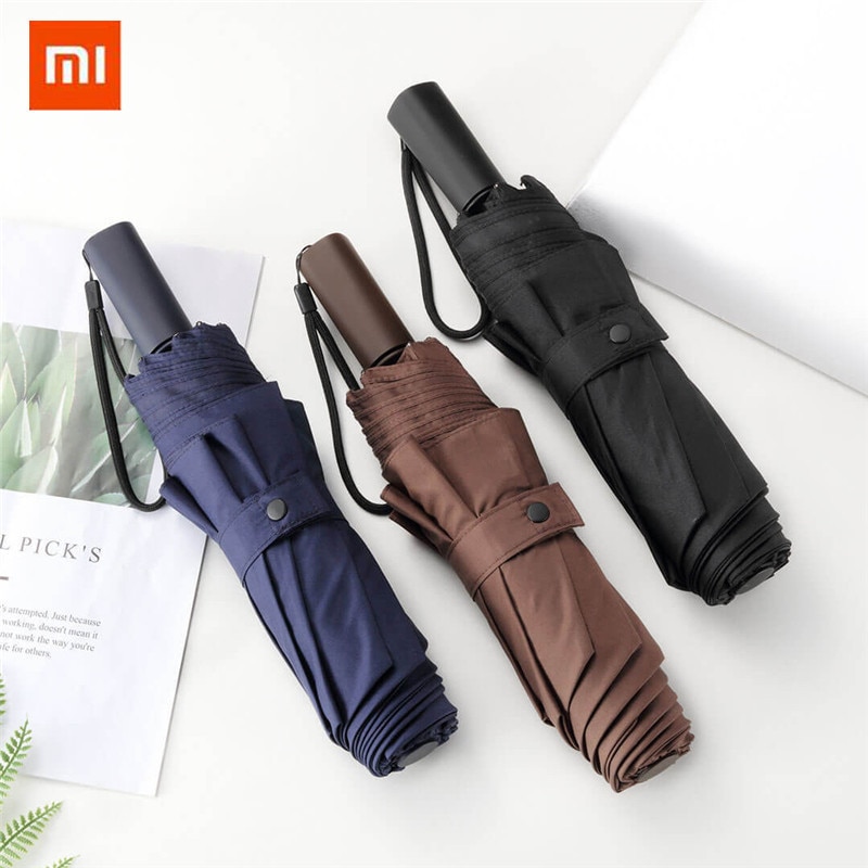 Xiaomi LSD clear paraplu Mannen/Vrouwen Tri-fold Draagbare mini paraplu Familie Reizen Ultralight paraplu Zonnescherm 3 kleuren