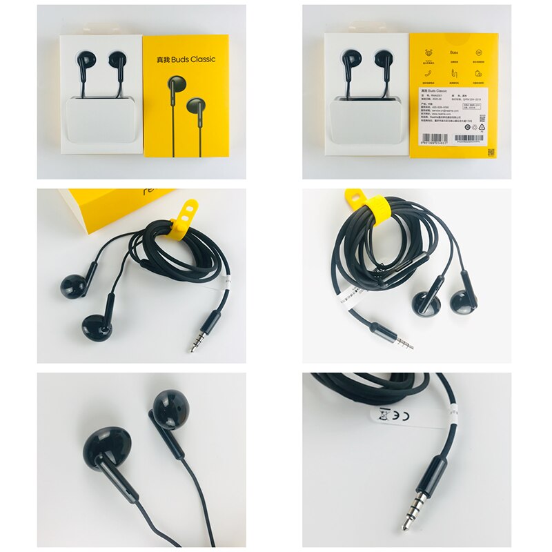 realme Buds Classic Earphone 3.5mm Earbuds In-Ear Wired Music Headset For Smartphone realme 6 Pro 6 6i X50 Pro X2