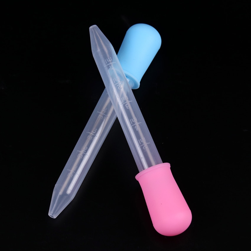 Cuillère compte-gouttes en plastique Silicone 5ML 1 pièce cuillère médicament pour enfants Pipette fournitures scolaires et de laboratoire