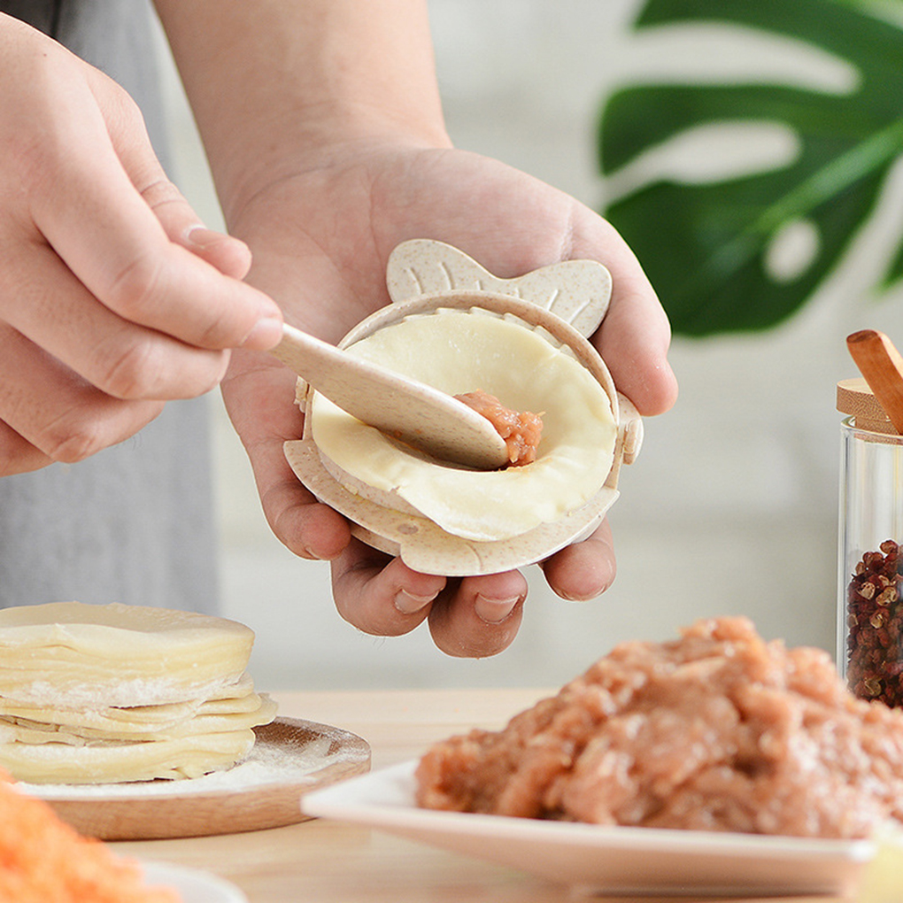 Envoltura Dumpling de paja de trigo cortador para pastelería molde de ravioles utensilios de cocina Color aleatorio