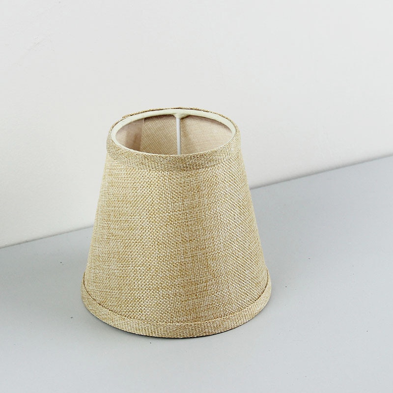 2Stck häufig leinen Stoff lampe Schattierungen, Lampenschirme, E14 See 3cm