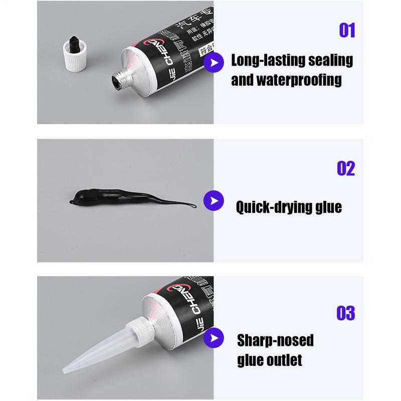 Automotive Sealant Windshield Sealant Efficient Window Black Silicone-free Sealant Glue Waterproof Glue Repair Sealer