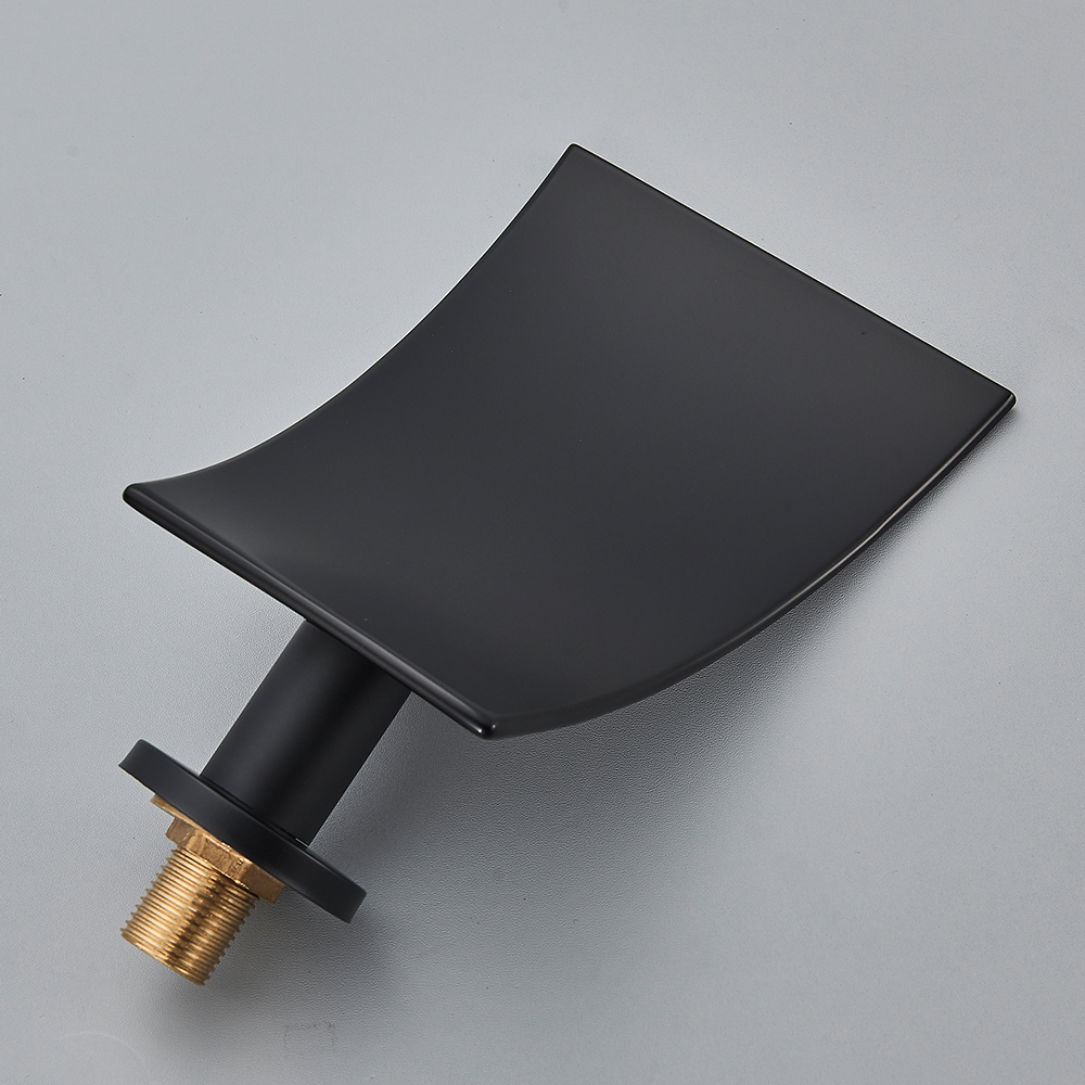 Brass Waterfall Faucet Spout Wall Mounted Bath Spout Bathroom Faucet Water Outlet Faucet Accessories Chrome/Golden/Black/nickel