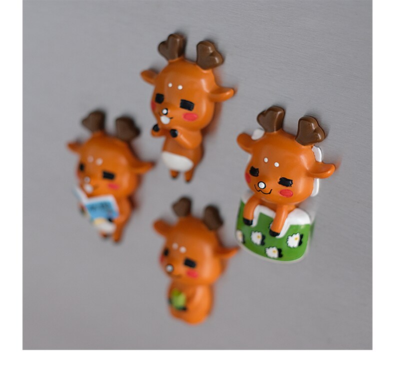 fridge magnet Japan nara souvenir deer animal art crafts resion stereo decoration magnetic sticker paste kids like mini model