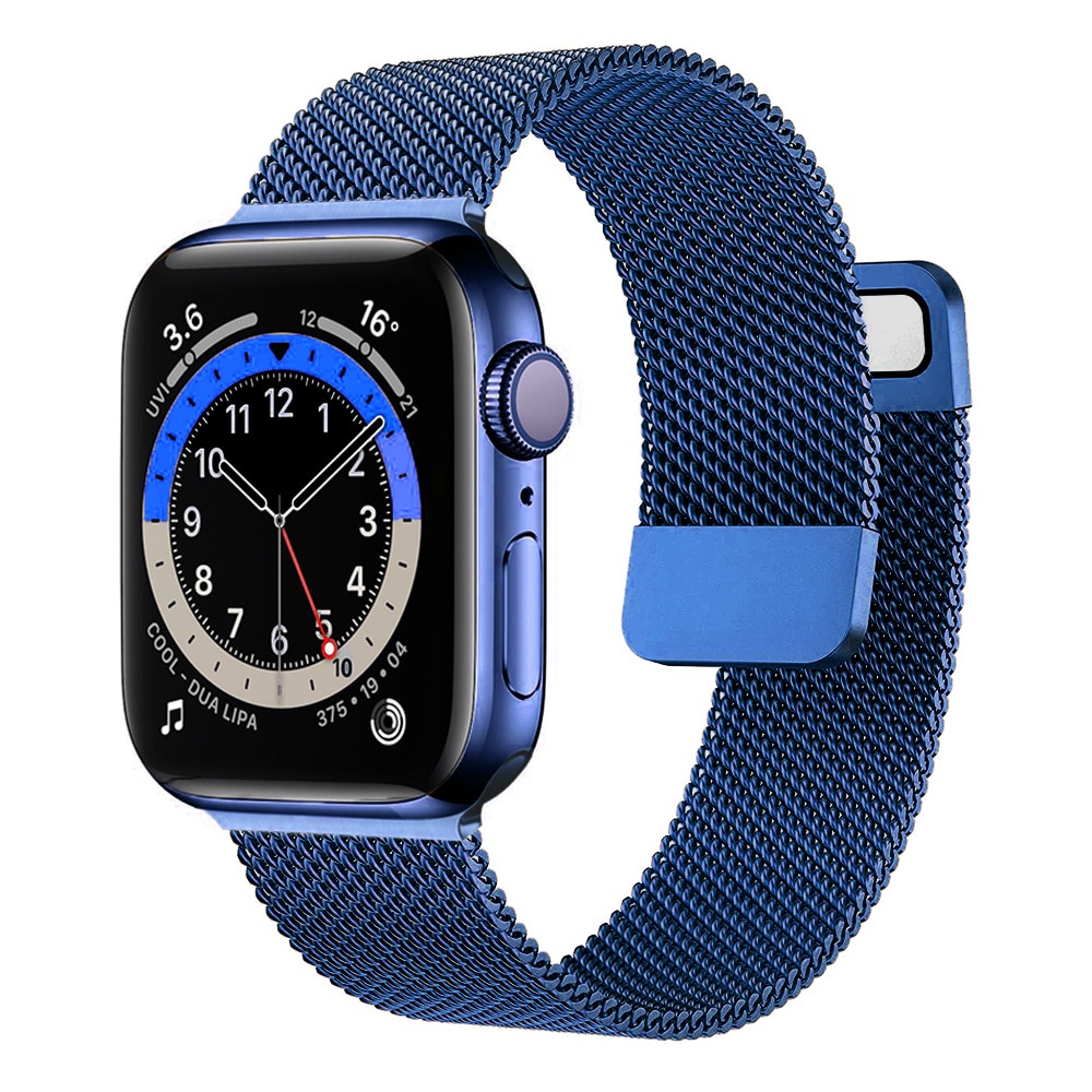 Milanolainen loop-ranneke apple watchille, metalliranneke 45mm 44mm 41mm 49mm 38mm 42mm iwatch series 9 8 7 6 5 4 se ultra -kellolle: Hopea / 20mm