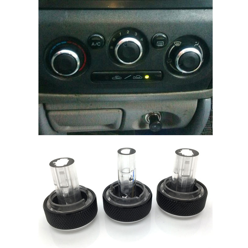 Voor Mazda 323 Allegro Familia 626 protege Haima Happin Familie Airconditioning Knop Aluminium AC Knop Warmte Controle Knop
