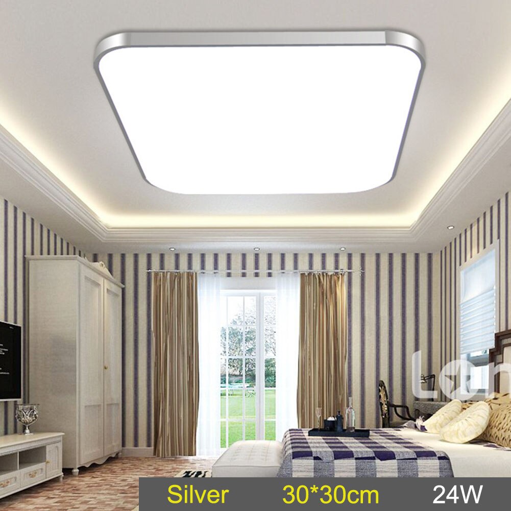 LED Plafond Down Light Lamp 24W Vierkante Energiebesparende Voor Slaapkamer Woonkamer