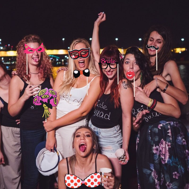 Photo Booth Props Party Mask wineglass Mustache Lip Photobooth Props Wedding Party Decoration Bridesmaid Favor Funny photo booth