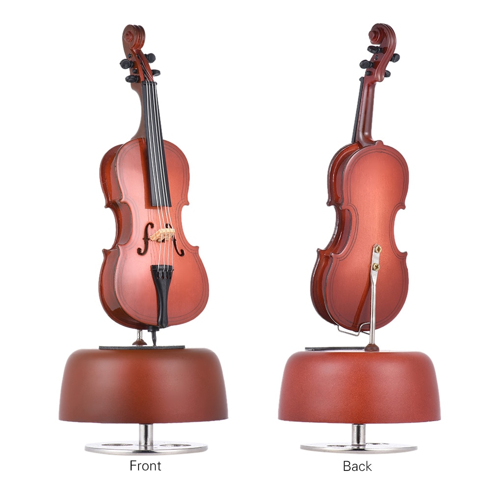 Classical Wind Up Cello Music Box with Rotating Mu... – Grandado