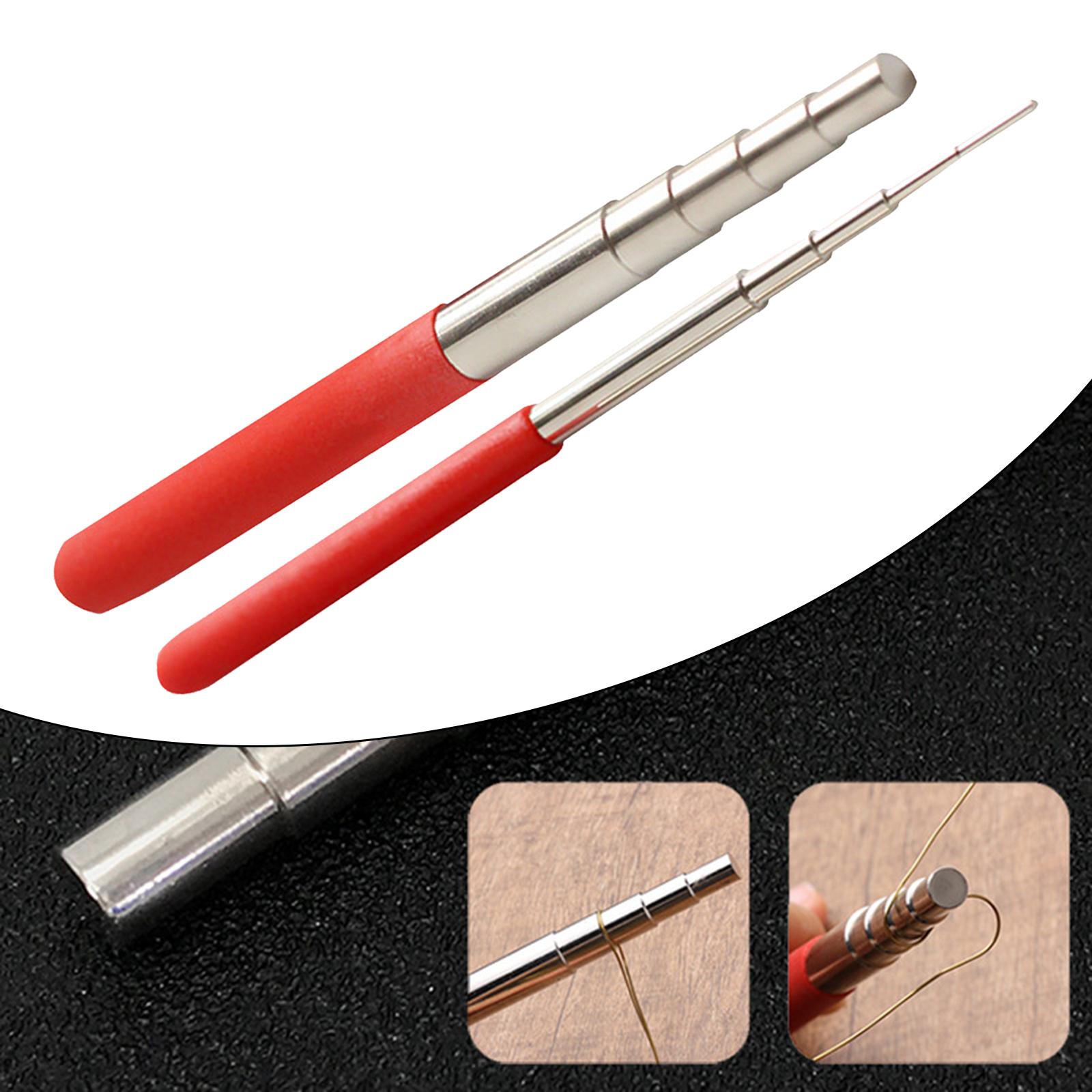 5 Steps Wire Looping Rods Rubber Handle Jewelry Making Jump Ring Mandrel Make Loops Circles Forming Molding Making Stick