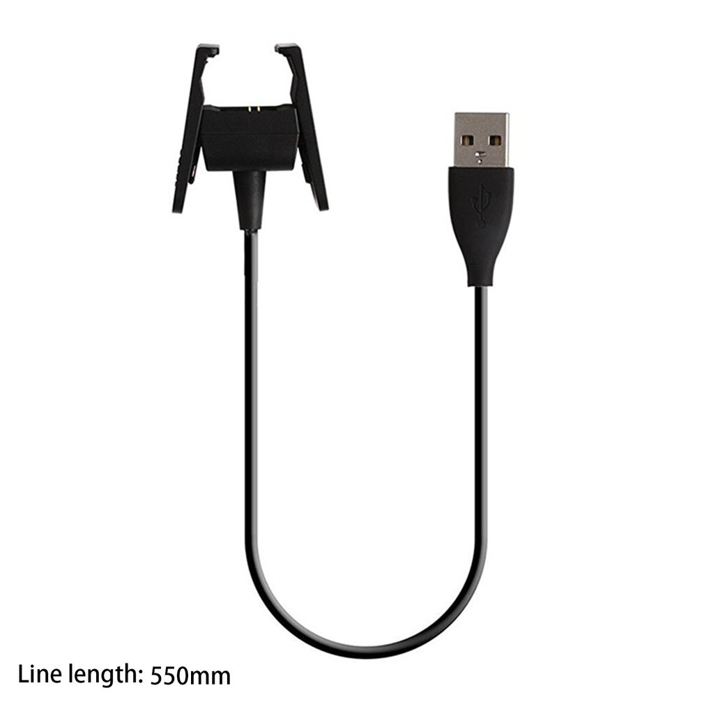 Klockladdare usb laddningskabel sladd smart armband armband laddningsdocka adapter utbyte för fitbit charge 2