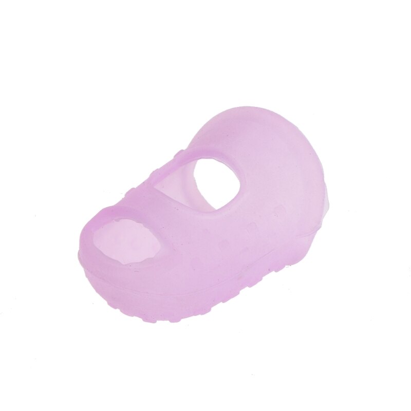 Silicone dedal dedo protetor costura costura ferramenta costura costura cores aleatórias