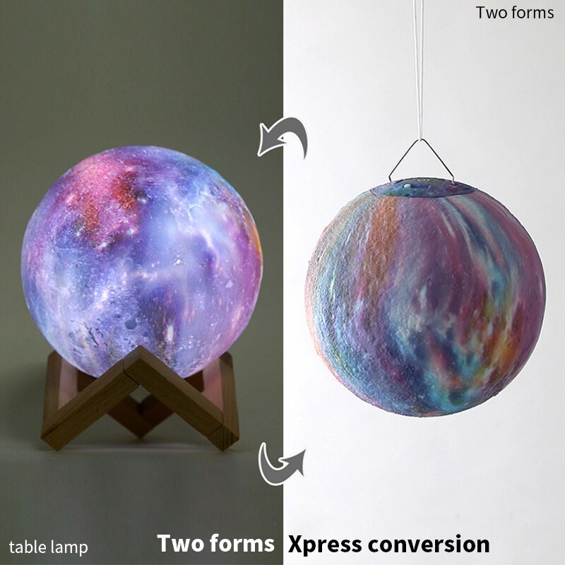 3d starry sky light led night light USB light colorful remote control bedroom moon light rotating blinking projector