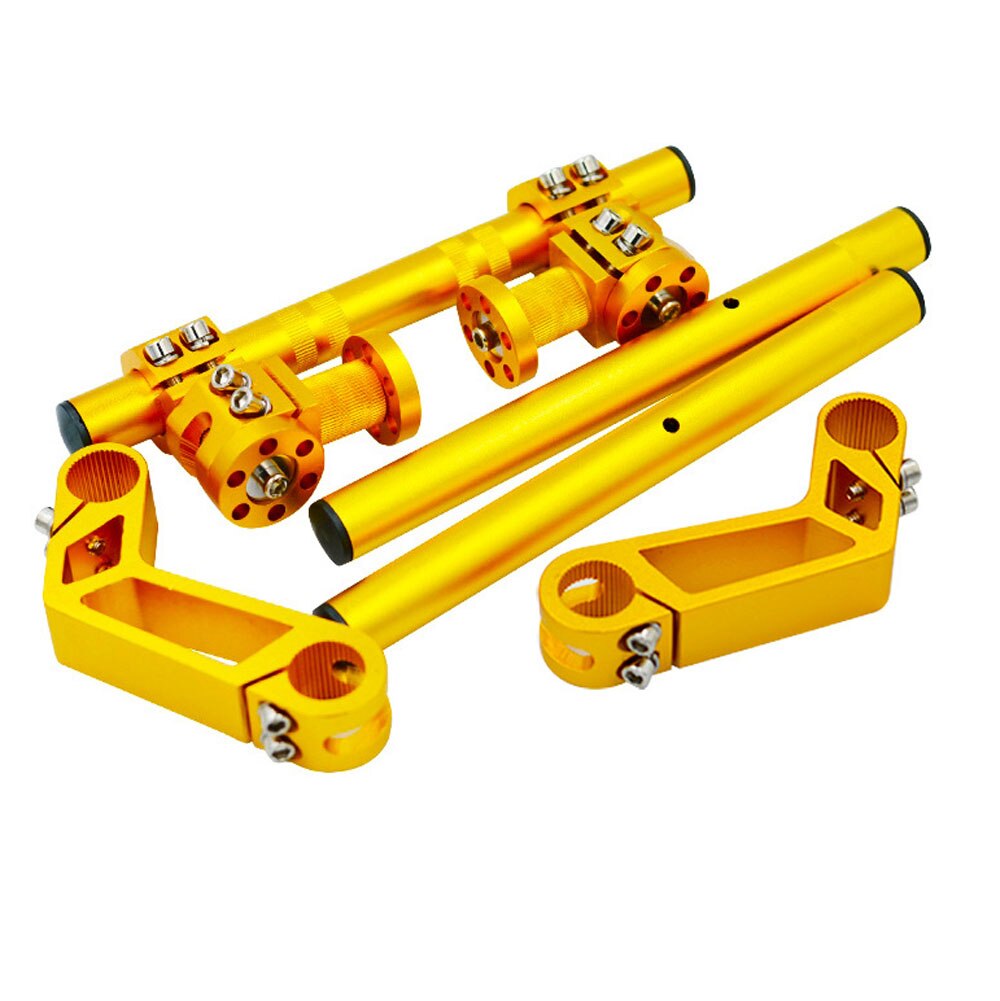 Mechanische Arm Stijl Motorfiets Aluminium Verstelbare Stuur Foundation 22Mm 7/8 "Voor Scooter Minibike Go Kart Straat Fiets: Goud