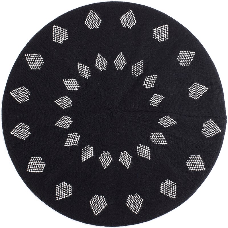 Vrouwen Liefde Pentagram Afdrukken Effen Kleur Baret Vrouwelijke Bonnet Caps Mode Lente Herfst Matched Warm Walking Hoed: love